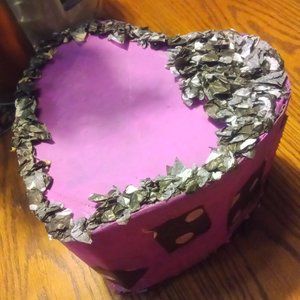 Pink , black and white pinata (small)